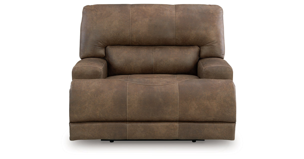 Beckley Place Earth Power Recliner by Ashley at Eve Furniture