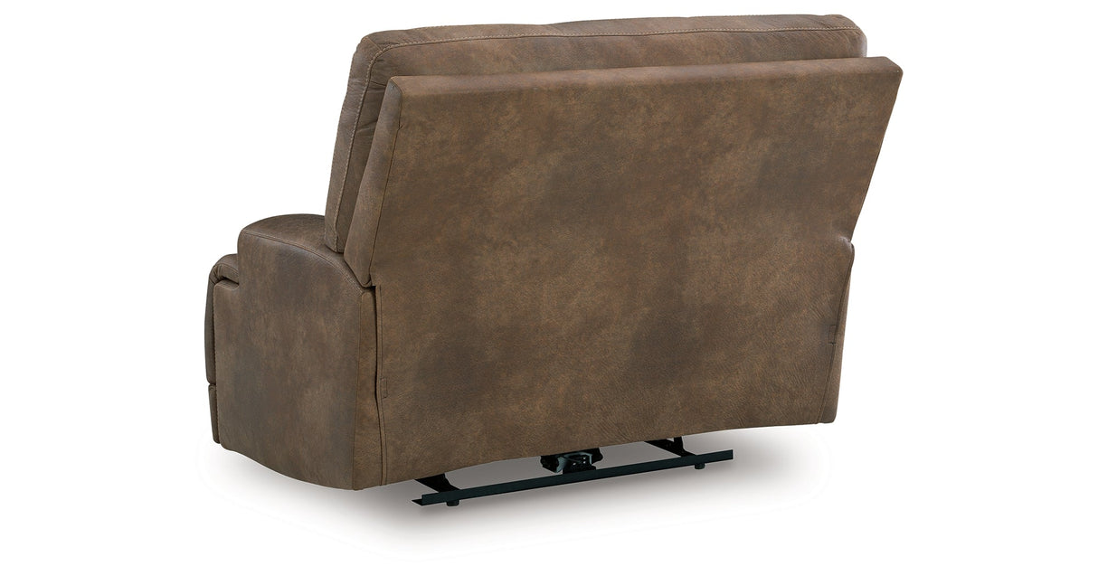 Beckley Place Earth Power Recliner by Ashley at Eve Furniture