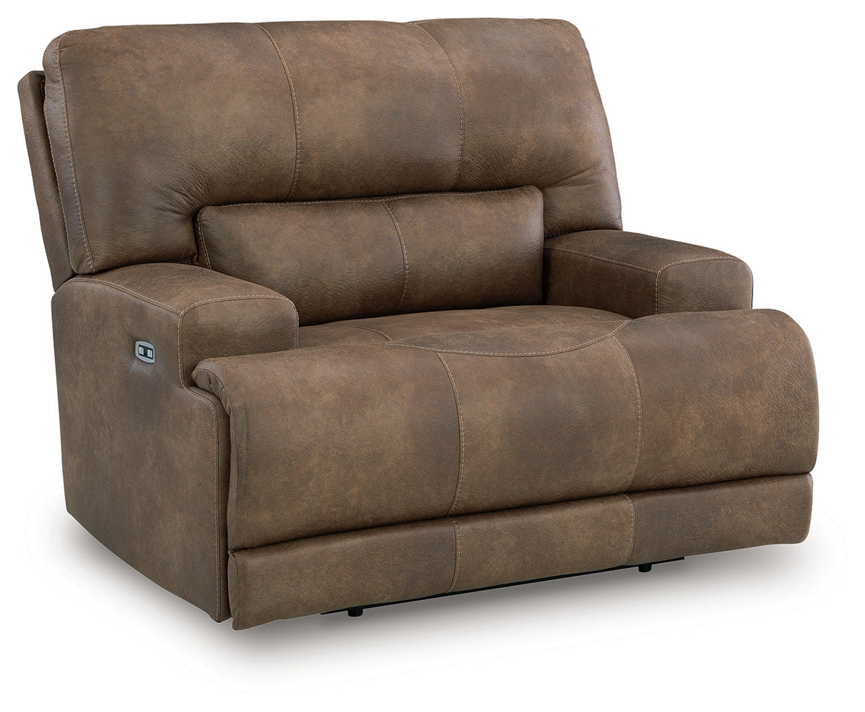 Beckley Place Earth Power Recliner by Ashley at Eve Furniture