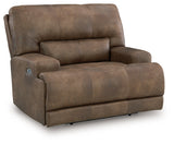 Beckley Place Earth Power Recliner by Ashley at Eve Furniture