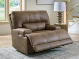 Beckley Place Earth Power Recliner by Ashley at Eve Furniture