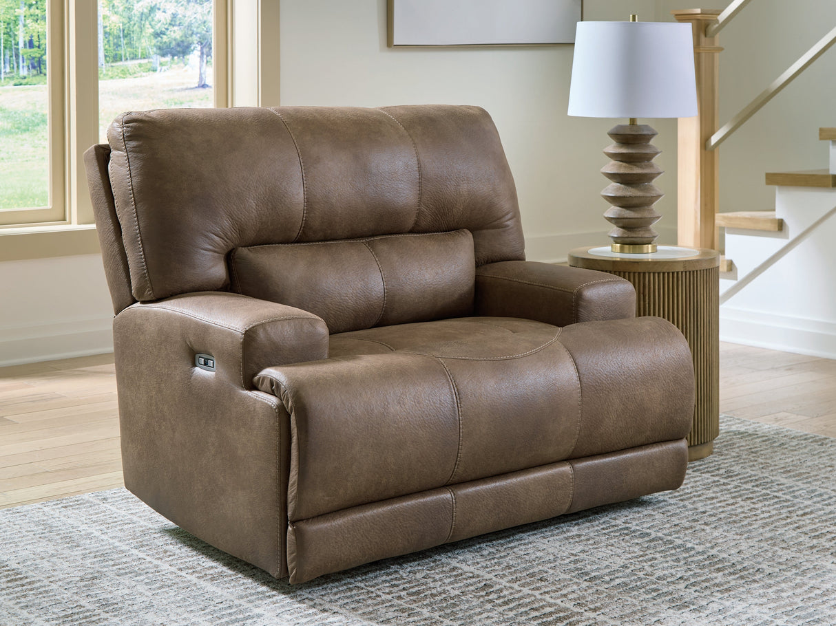 Beckley Place Earth Power Recliner by Ashley at Eve Furniture