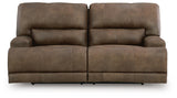 Beckley Place Earth Power Reclining Sofa and Loveseat by Ashley at Eve Furniture