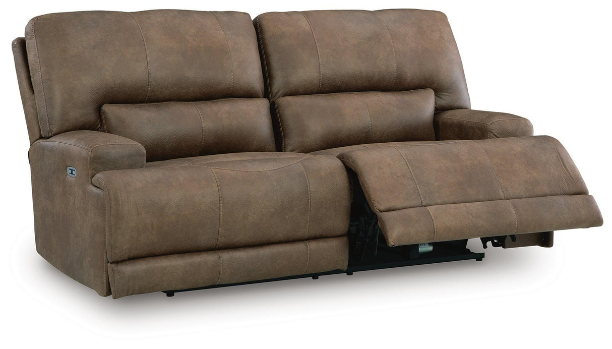 Beckley Place Earth Power Reclining Sofa and Loveseat by Ashley at Eve Furniture