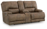 Beckley Place Earth Power Reclining Sofa and Loveseat by Ashley at Eve Furniture