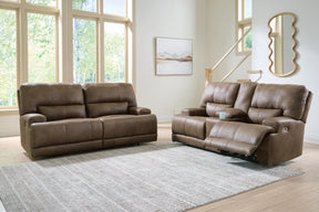 Beckley Place Earth Power Reclining Sofa and Loveseat by Ashley at Eve Furniture
