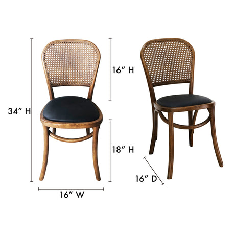 Bedford Light Brown Dining Chair (Set of 2) by MOES at Eve Furniture
