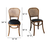 Bedford Light Brown Dining Chair (Set of 2) by Moe's Home at Eve Furniture