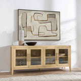 Beechgrove True Natural 4 Door Buffet by Classic Home at Eve Furniture