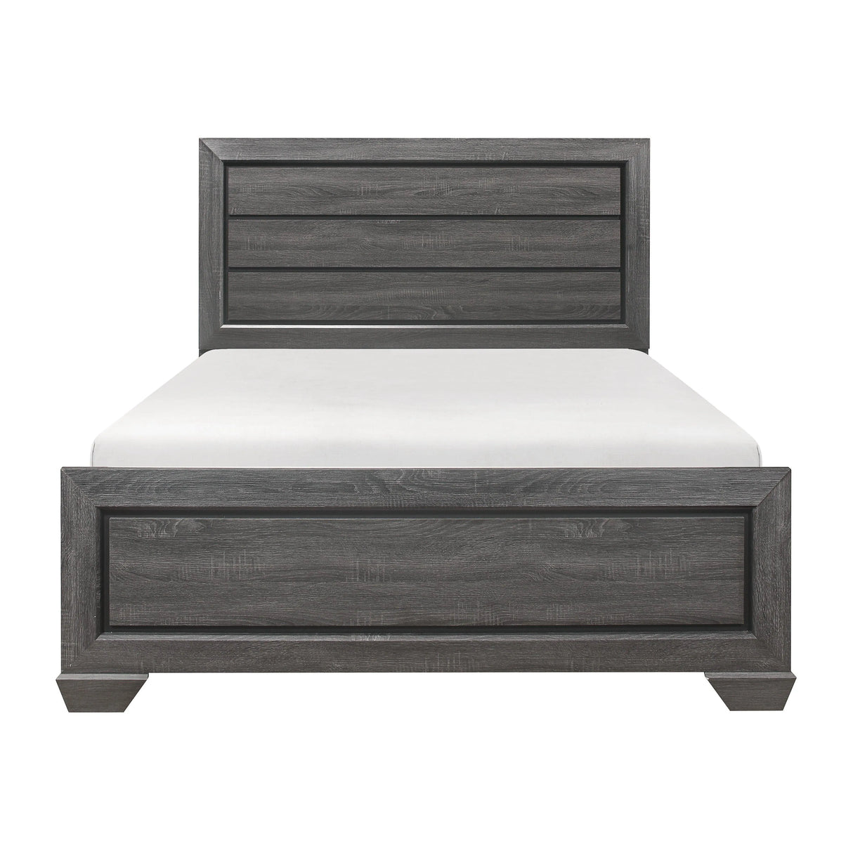 Beechnut Gray King Panel Bed by Homelegance at Eve Furniture