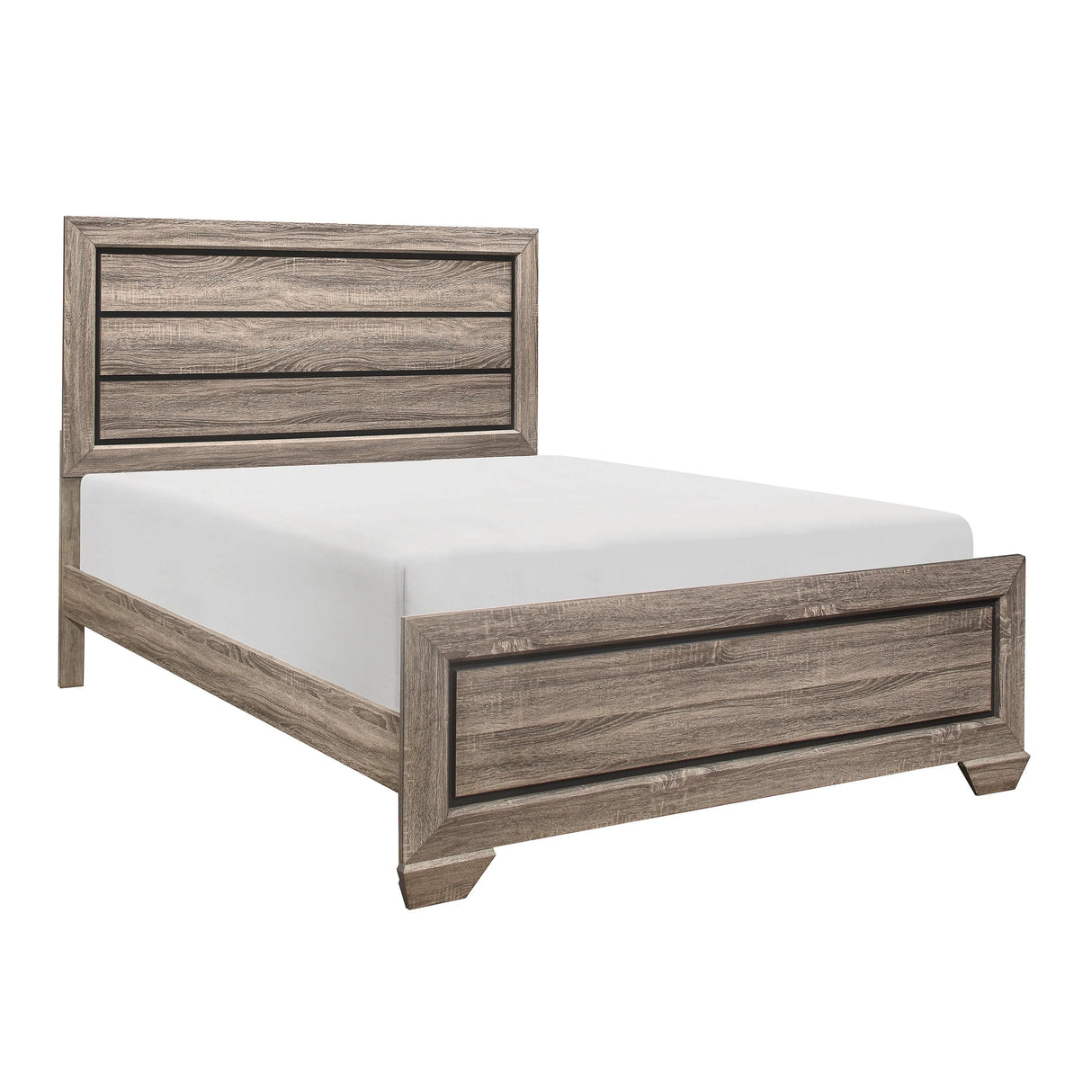 Beechnut Light Elm Queen Panel Bed by Homelegance at Eve Furniture