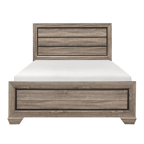 Beechnut Light Elm Queen Panel Bed by Homelegance at Eve Furniture