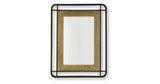 Beelman Black/Brown Accent Mirror by Ashley at Eve Furniture