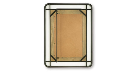 Beelman Black/Brown Accent Mirror by Ashley at Eve Furniture