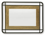 Beelman Black/Brown Accent Mirror by ASHLEY FURNITURE at Eve Furniture