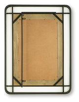 Beelman Black/Brown Accent Mirror by ASHLEY FURNITURE at Eve Furniture