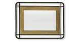Beelman Black/Brown Accent Mirror by ASHLEY FURNITURE at Eve Furniture