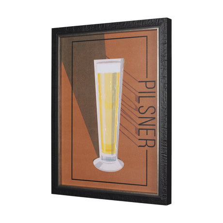 Beer Poster Pilsner by Mercana Studio a Hand Embellished Textured Framed Art Print by Mercana at Eve Furniture