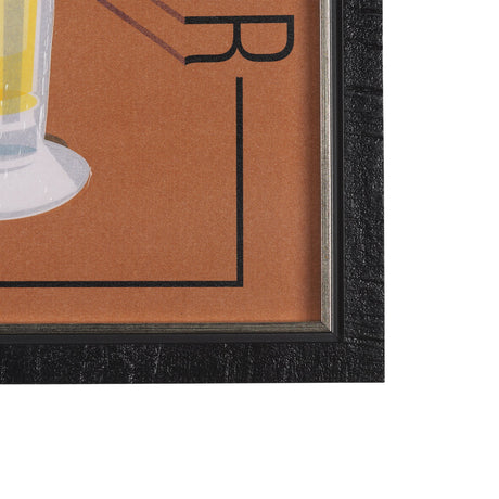 Beer Poster Pilsner by Mercana Studio a Hand Embellished Textured Framed Art Print by Mercana at Eve Furniture