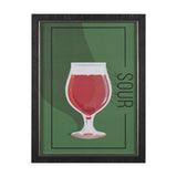 Beer Poster Sour by Mercana Studio a Hand Embellished Textured Framed Art Print by Mercana at Eve Furniture