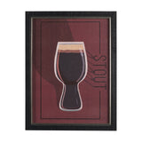 Beer Poster Stout by Mercana Studio a Hand Embellished Textured Framed Art Print by Mercana at Eve Furniture