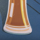 Beer Poster Wheat Ale by Mercana Studio a Hand Embellished Textured Framed Art Print by Mercana at Eve Furniture