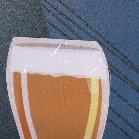 Beer Poster Wheat Ale by Mercana Studio a Hand Embellished Textured Framed Art Print by Mercana at Eve Furniture