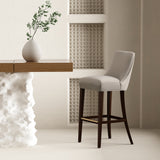 Beever Barstool in Taupe by Manhattan Comfort at Eve Furniture