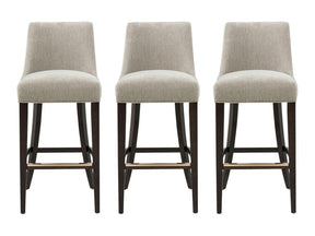 Beever Barstool in Taupe (set of 3) by Manhattan Comfort at Eve Furniture