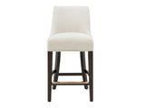 Beever Counter Stool in Cream by Manhattan Comfort at Eve Furniture