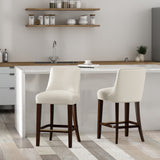 Beever Counter Stool in Cream (set of 2) by Manhattan Comfort at Eve Furniture