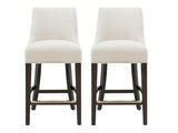 Beever Counter Stool in Cream (set of 2) by Manhattan Comfort at Eve Furniture