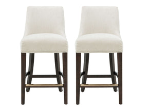 Beever Counter Stool in Cream (set of 2) by Manhattan Comfort at Eve Furniture