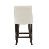 Beever Counter Stool in Cream (set of 3) by Manhattan Comfort at Eve Furniture