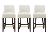 Beever Counter Stool in Cream (set of 3) by Manhattan Comfort at Eve Furniture