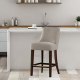 Beever Counter Stool in Taupe by Manhattan Comfort at Eve Furniture