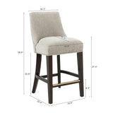 Beever Counter Stool in Taupe by Manhattan Comfort at Eve Furniture