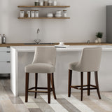 Beever Counter Stool in Taupe (set of 2) by Manhattan Comfort at Eve Furniture