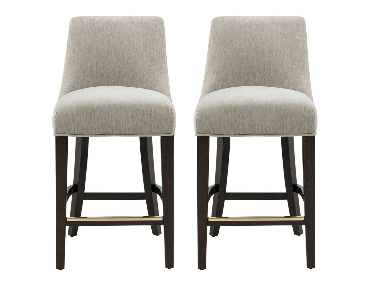 Beever Counter Stool in Taupe (set of 2) by Manhattan Comfort at Eve Furniture