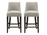Beever Counter Stool in Taupe (set of 2) by Manhattan Comfort at Eve Furniture