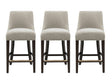 Beever Counter Stool in Taupe (set of 3) by Manhattan Comfort at Eve Furniture