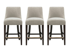 Beever Counter Stool in Taupe (set of 3) by Manhattan Comfort at Eve Furniture