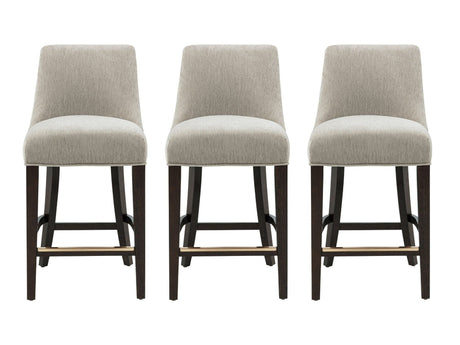 Beever Counter Stool in Taupe (set of 3) by Manhattan Comfort at Eve Furniture