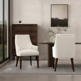 Beever Dining Armchair in Cream (set of 2) by Manhattan Comfort at Eve Furniture