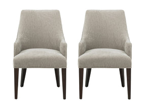 Beever Dining Armchair in Taupe (set of 2) by Manhattan Comfort at Eve Furniture
