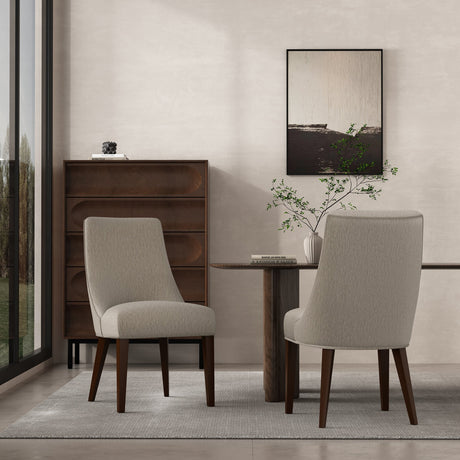 Beever Dining Chair in Taupe (set of 2) by Manhattan Comfort at Eve Furniture