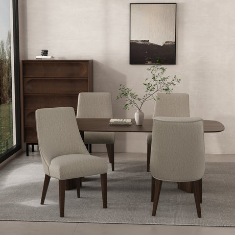 Beever Dining Chair in Taupe (set of 4) by Manhattan Comfort at Eve Furniture