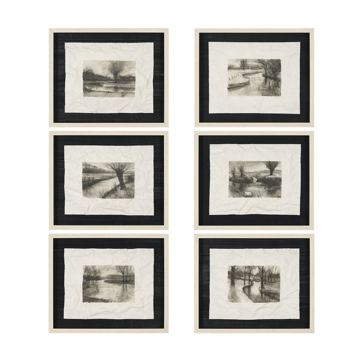 Before the Rain I by Mercana Studio a Hand Embelished Textured Framed Art Print Matted under Glass by Mercana at Eve Furniture