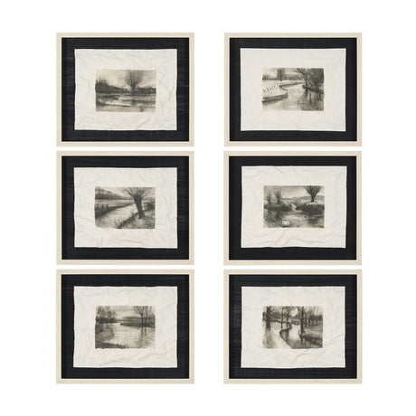 Before the Rain I by Mercana Studio a Hand Embelished Textured Framed Art Print Matted under Glass by Mercana at Eve Furniture