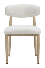 Bege White Outdoor Dining Chair by Zuomod at Eve Furniture